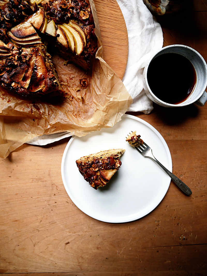 Apple Ricotta Cake Slice Hazelnut Crumble Recipe sweetpea darlingheart