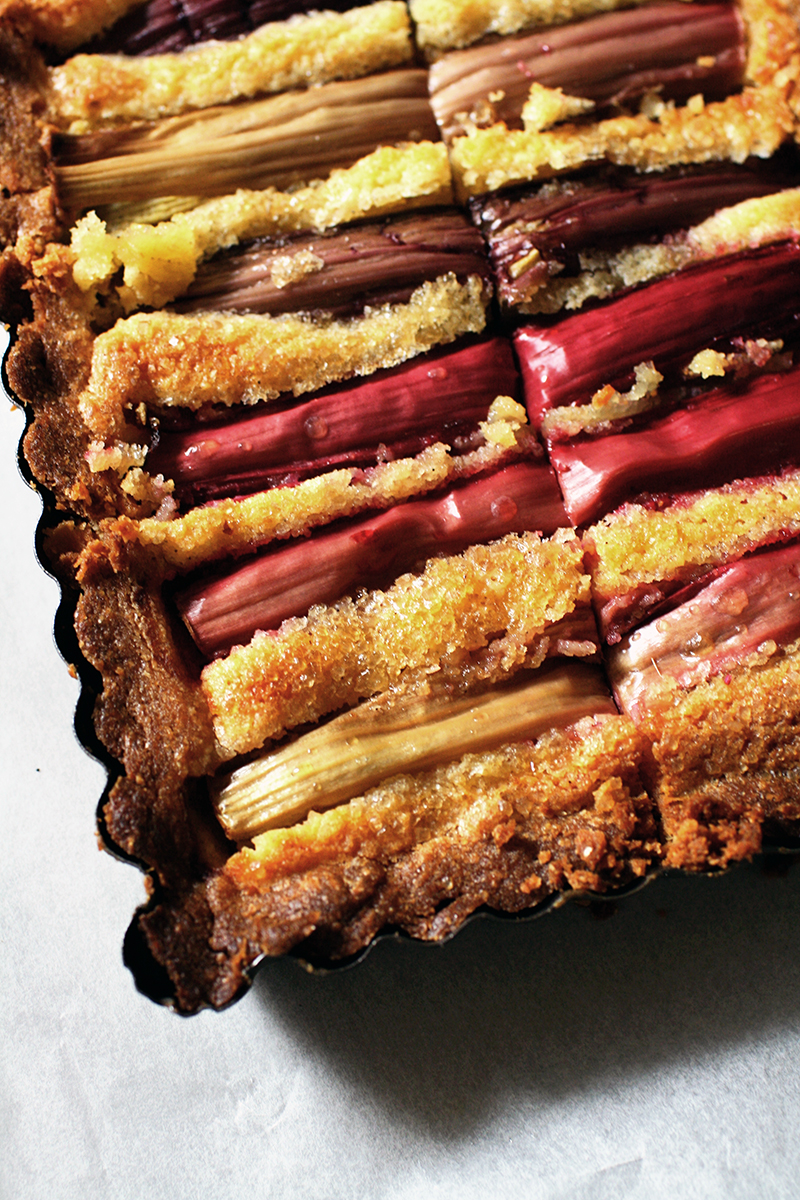 rhubarb frangipane tart gluten free recipe